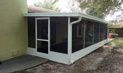 Screen porch install in Crystal River