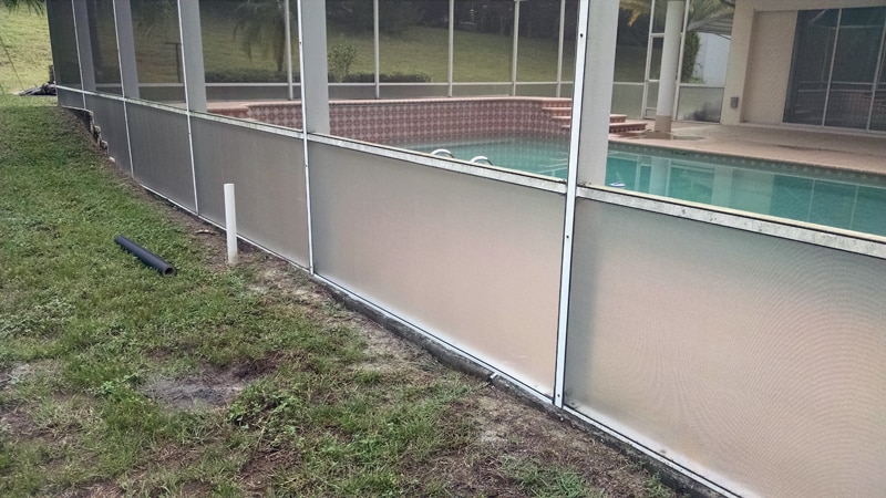 new florida glass panel installation