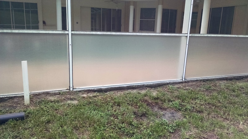 florida glass panel repaired