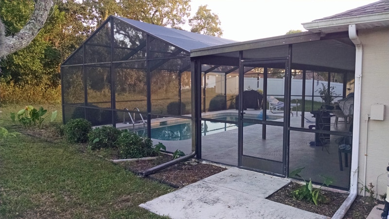 pool cage rescreening in spring hill